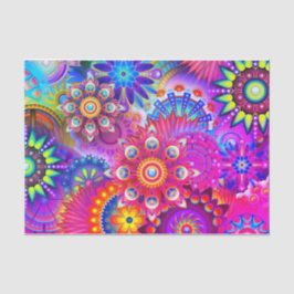 Boho abstracte bloem tissuepapier