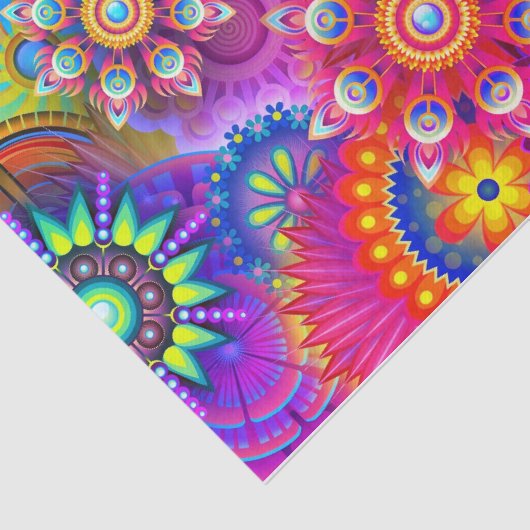 Boho abstracte bloem tissuepapier (Detail)