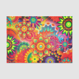 Boho abstracte bloem tissuepapier