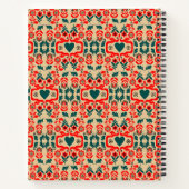Boho Abstracte Bloemkunst Notitieboek (Achterkant)