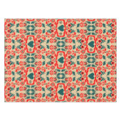 Boho Abstracte Bloemkunst Tafelkleed (Voorkant (Horizontaal))