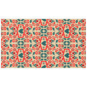 Boho Abstracte Bloemkunst Tafelkleed (Voorkant (Horizontaal))