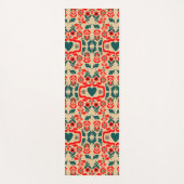 Boho Abstracte Bloemkunst Yogamat (Voorkant)