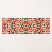 Boho Abstracte Bloemkunst Yogamat (Voorkant (horizontaal))
