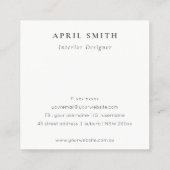 Boho Abstracte groene bloemen dank u voor de beste Vierkante Visitekaartje (Achterkant)