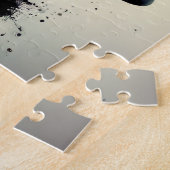 Boho abstracte kunst met meisjesgezicht legpuzzel (Zijkant)