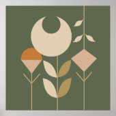 Boho Abstracte Lelie Poster (Voorkant)
