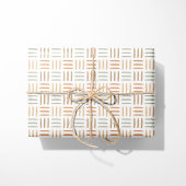 Boho Abstracte lijnen - Neutraal Cadeaupapier