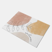 Boho Abstracte moderne kunstklep Deurmat (Schuin)