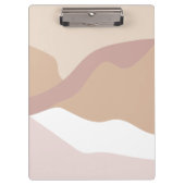 Boho Abstracte Moderne Succulent Klembord (Voorkant)