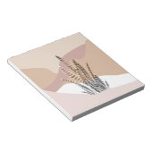 Boho Abstracte Moderne Succulent Notitieblok (Schuin)