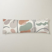 Boho Abstracte Organische Vorm Kussen - Aards  (Achterkant)