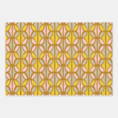 Boho Abstracte pasta's Patroon Roze Geel Inpakpapier Vel (Voorkant 3)