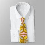 Boho Abstracte pasta's Patroon Roze Geel Stropdas<br><div class="desc">Boho Abstract Pastel Vormen Patroon Roze Geel Stropdas</div>