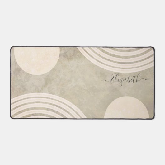 Boho Abstracte Rainbow Art Decor Bureaumat (Voorkant)