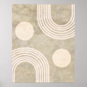 Boho Abstracte Rainbow Art Decor Poster (Voorkant)