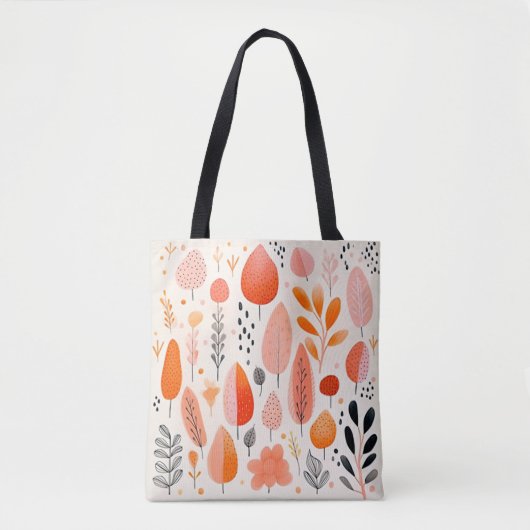 Boho Abstracte Tote Tas (Voorkant)