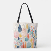 Boho Abstracte Tote Tas (Achterkant)