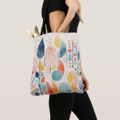 Boho Abstracte Tote Tas (Dichtbij)