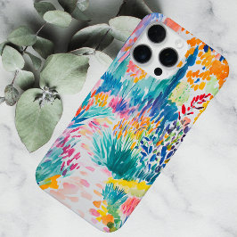 Boho Abstracte Tuin met Wilde Bloemen iPhone 16 Pro Max Hoesje