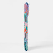 Boho Abstracte Tuin met Wilde Bloemen iPhone Hoesje (Rechterkant)