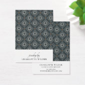 Boho Abstracte Vormen Houtskool Oorbel Display Kaa Visitekaartje (Bureau)