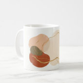 Boho Abstracte Vormen Koffiemok (Voorkant links)