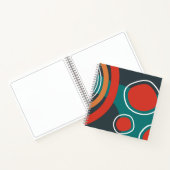 Boho abstracte vormen kunst notitieboek (Binnen)