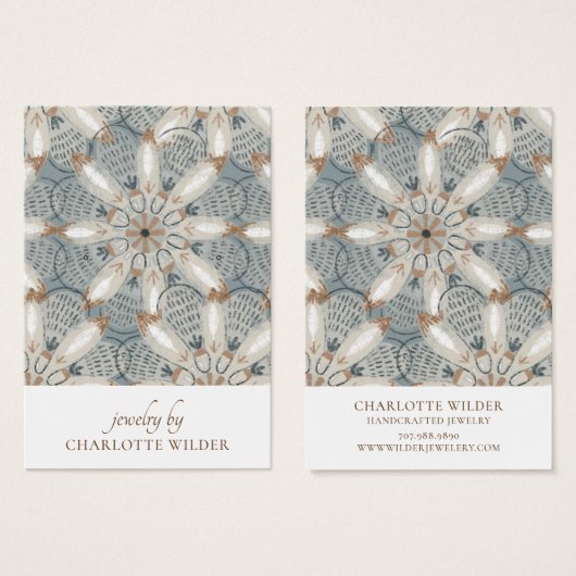 Boho Abstracte Vormen Oorbel Display Kaart (Voorkant /achterkant)