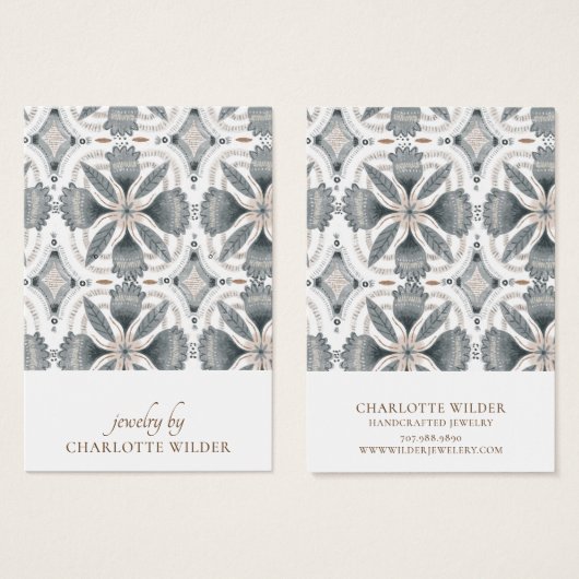 Boho Abstracte Vormen Oorbel Display Kaart (Voorkant /achterkant)