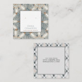 Boho Abstracte Vormen Oorbel Display Kaart Vierkante Visitekaartje (Voorkant / Achterkant)