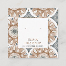 Boho Abstracte Vormen Oorbel Display Kaart