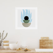 Boho Abstracte vormen Poster (Keuken)