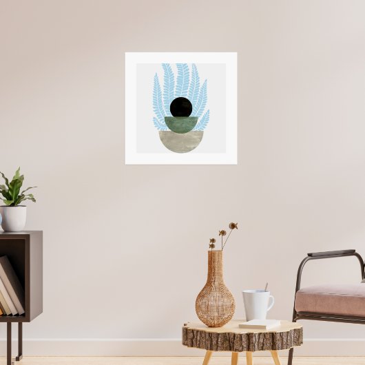 Boho Abstracte vormen Poster (Woonkamer 3)