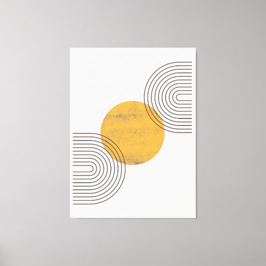 Boho Abstracte Wandkunst Canvas Afdruk (Voorkant)