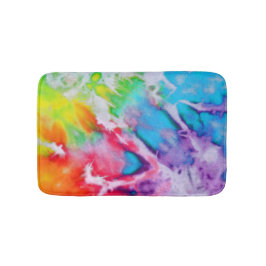 Boho Abstracte Waterverf Rainbow Batik Tie Dye Art Badmat