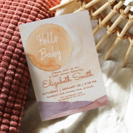 Boho Abstracte woestijn en Sunshine Baby shower Kaart