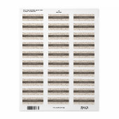 Boho achtergrond adreslabel etiket (Full Sheet)