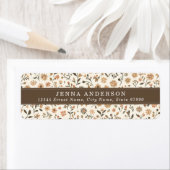 Boho achtergrond adreslabel etiket (Insitu)