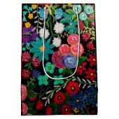 Boho-acrylschildering bloemontwerp medium cadeauzakje (Achterkant)