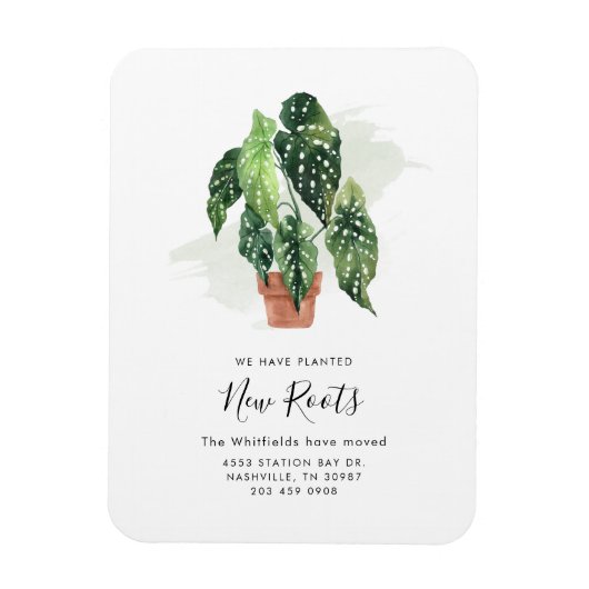 Boho Adreswijziging Moderne Verhuisaankondiging Magneet (Verticaal)