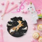 Boho Adventure Fox Verjaardag Papieren Bordje (Feest)