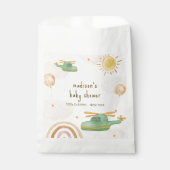 Boho Adventure Helicopter Airplane Baby Shower Bedankzakje (Voorkant)
