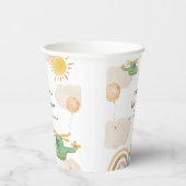 Boho Adventure Helicopter Airplane Baby Shower Papieren Bekers (Rechts)