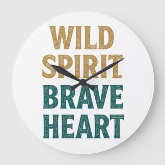 Boho Adventure Wild Spirit Brave Heart Grote Klok