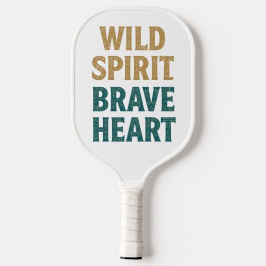 Boho Adventure Wild Spirit Brave Heart Pickleball Paddle (Achterkant)