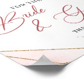 Boho advies voor de bruid en bruidegom spelbord poster (Hoek)