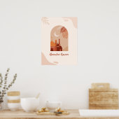Boho Aesthetisch Ramadan Kareem Ramadan Poster (Keuken)
