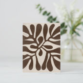 Boho Aesthetische Collage Post Kaart 027 (Staand voorkant)