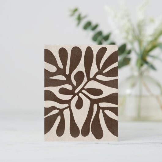 Boho Aesthetische Collage Post Kaart 027 (Staand voorkant)